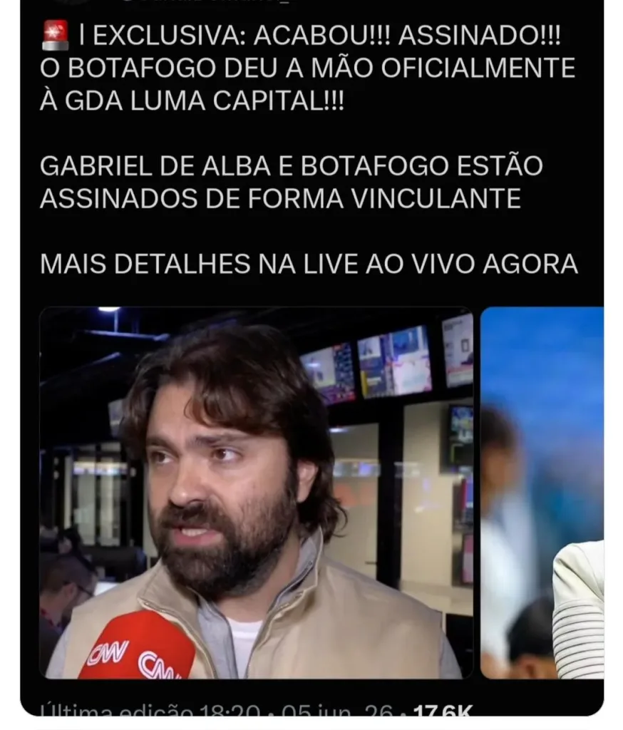 O torcedor do Botafogo não precisa de exclusivas. Precisamos entender as notícias 1 - Insider Botafogo